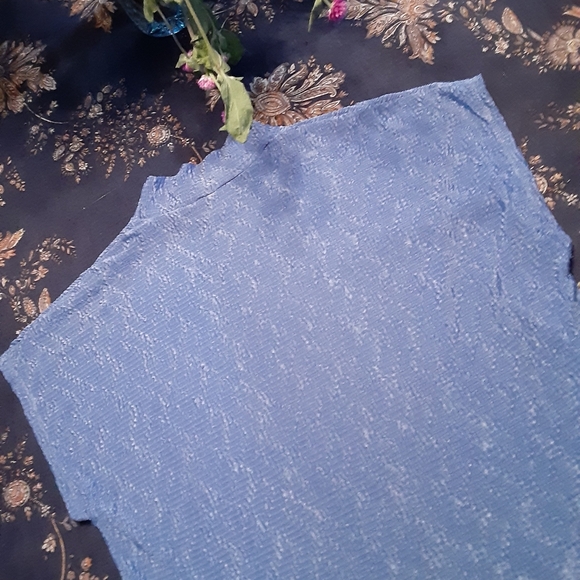 HOST PICK Size L petite Tanjay purple wrinkled stretchy blouse - Picture 9 of 13